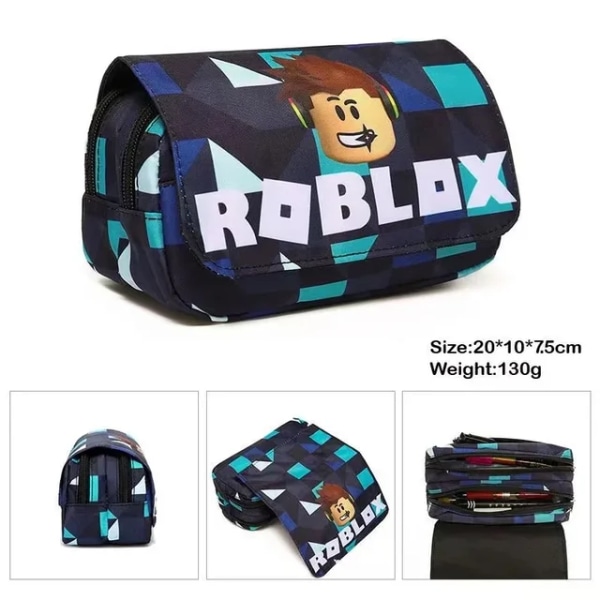 ROBLOX Virtual World Primary Secondary School Skolväska Ryggsäck Mochila Ryggsäck kawaii Cartoon Presents Skolväska Mochila Pen case-05