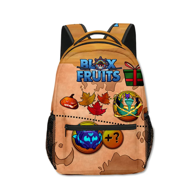3D Ny produkt ROBLOX Game Blox Fruits Student Mode Trend Ryggsäck Tecknad Stor kapacitet Axlar Utomhusväska Skolväska Backpack-1