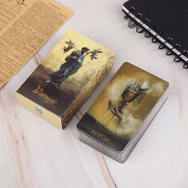 1Set barock tarot engelsk version guide kortspel brädspel spådomskortspel null none