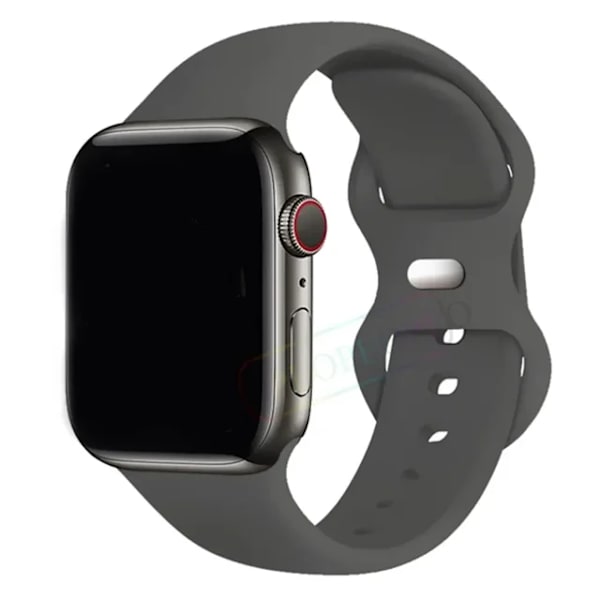 Lämplig för äpplen Silikonrem För Apple Watch Band 44mm 40mm 45mm 42-38-41mm original 1 1 armband iwatch series 8 7 se 3 4 5 6 9 ultra 67 Blackcurrant 38mm-40mm-41mm S-M