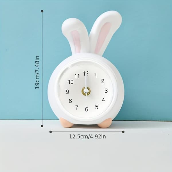 1st Kids Desktop Spargris Väckarklocka, multifunktionell Led Nattlampa Bedside Sovrum Tecknad klocka För Småbarn Pojkar Flickor Tonåringar Sovrum rabbit