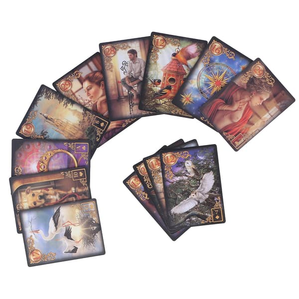Tarotkortspel - bärbara mystiska spådomskort för hemmafester och presenter null none