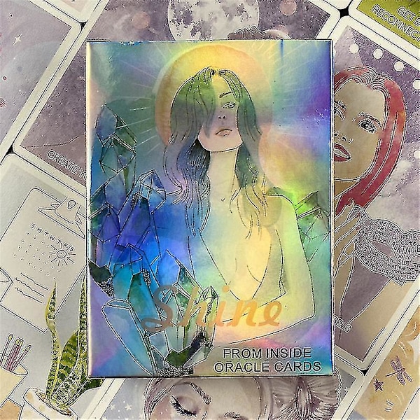 Shine From Inside Oracle Card For Fate Divination English Tarot Card Deck Brädspel för vuxna med Pdf-vägledning Spelkort78st Tt116 null none