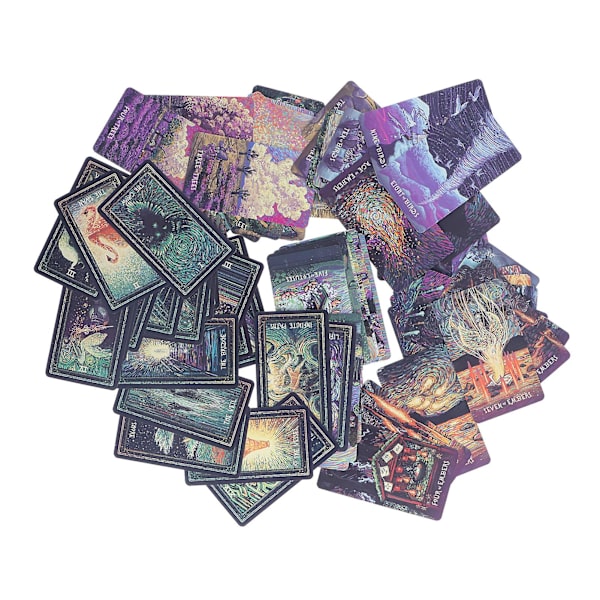 Cosma Visions Oracle Tarot-kort - 78 kortlekar för engelsk spådom och framtidssägande null none