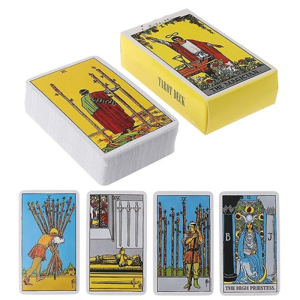 Nya heta sälja tarotkort för spådom personligt bruk tarotlek full engelsk version pdf guidebok 80pcs none