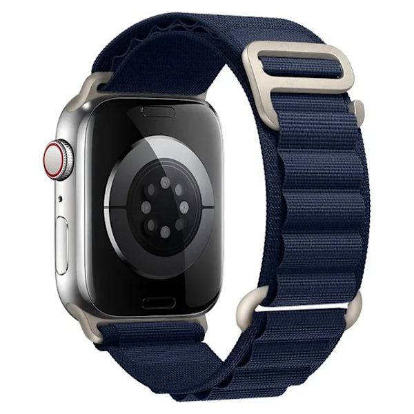 Lämplig för äpplen Alpine loop band för Apple Watch Armband 49mm 44mm 40mm 45mm 41mm 42mm 38mm 40 44 45 mm armband iWatch Ultra series 7 6 5 midnight blue 42mm 44mm 45mm 49mm