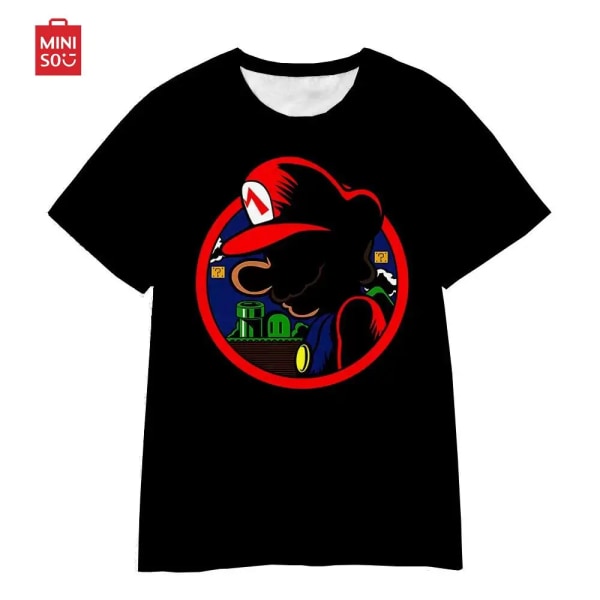 Kawaii Super Sonic T-shirt Tecknad filmspel Kortärmad Pojkar Flickor Harajuku T-shirt Barn T-shirts Roliga T-shirts Toppar Barnkläder TX0309027 XL