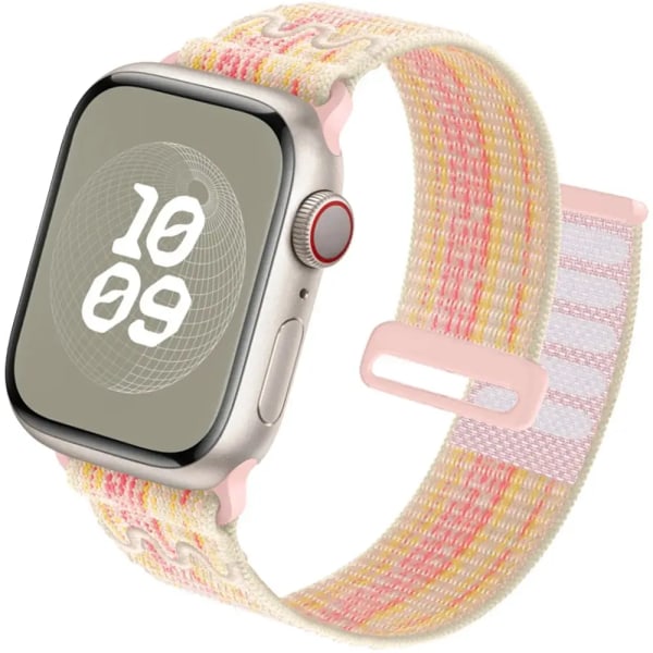 Sportrem för Apple Watch Band 44 mm 40 mm 49 mm 45 mm 41 mm 42 mm 38 mm Nylon Correa iwatch ultra 2 Series 9 8 se 7 6 5 4 3 71 Spruce Aura 42mm-44mm-45mm-49mm