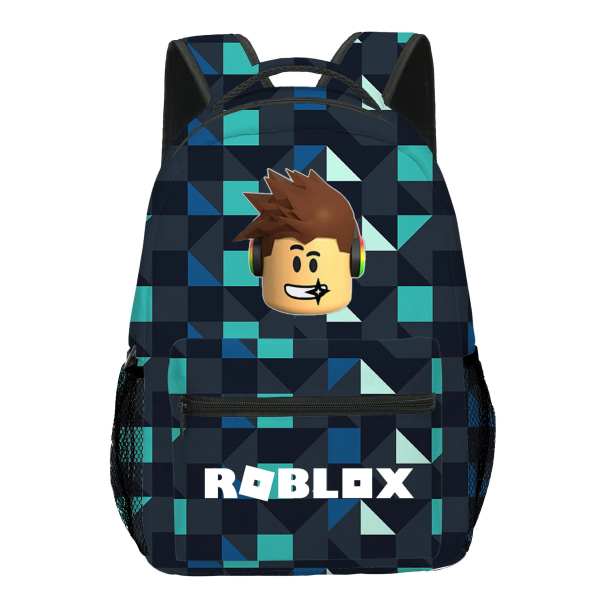 ROBLOX Virtual World Primary Secondary School Skolväska Ryggsäck Mochila Ryggsäck kawaii Cartoon Presents Skolväska Mochila Fully printed bag--C