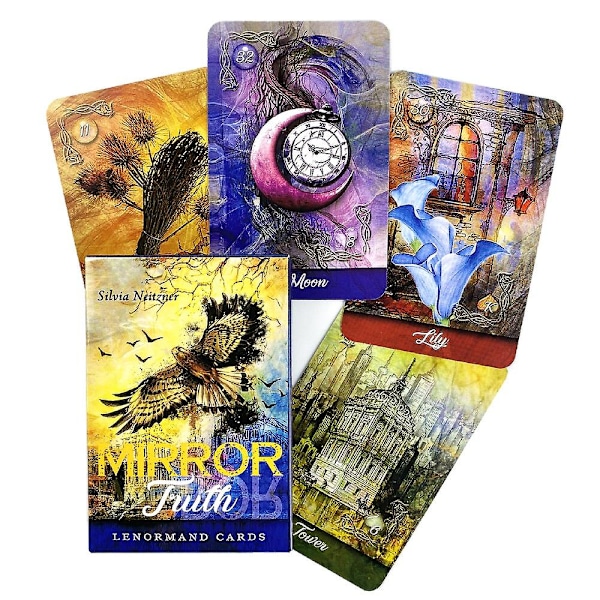 Scrying ink lenormand kortlek orakelkort familjefestspel spådomsspel tarotlek Mts01