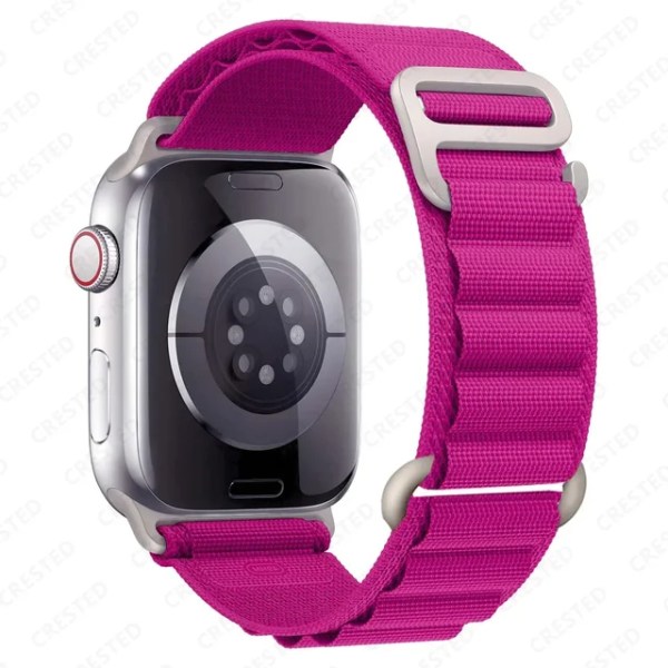 Lämplig för äpplen Alpine loop band för Apple Watch Armband 49mm 44mm 40mm 45mm 41mm 42mm 38mm 40 44 45 mm armband iWatch Ultra series 7 6 5 Dragon fruit 38mm 40mm 41mm