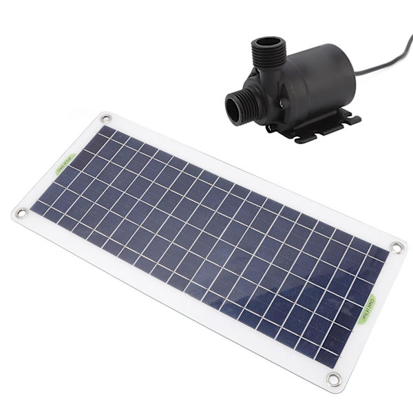 Solar vattenpump kit 30w polysilikon solpanel fontän pump kit för soldriven fontän damm Hydroponics trädgårdar null none