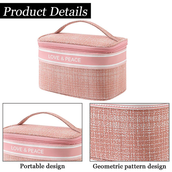 Sminkväska, Travel Make Up Organizer Kosmetiska väskor Rosa Pink none