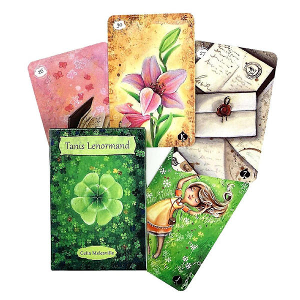 Scrying ink lenormand kortlek orakelkort familjefestspel spådomsspel tarotlek Mts10