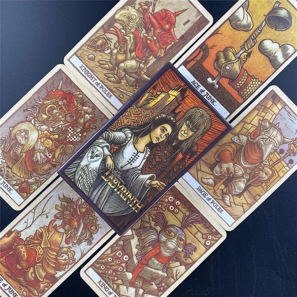 Labyrint tarot däck nya högkvalitativa brädspel för ödesspådom fest kortspel tarot för nybörjare tarot present Tt219