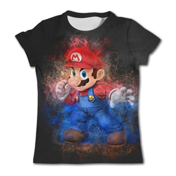 Barn Super Mario T-shirts Pojke Tecknad Toppar T-shirts Barnkläder Baby Pojkar T-shirt Barn Flicka Kläder Nya sommar Kortärmade TX-3012 150CM