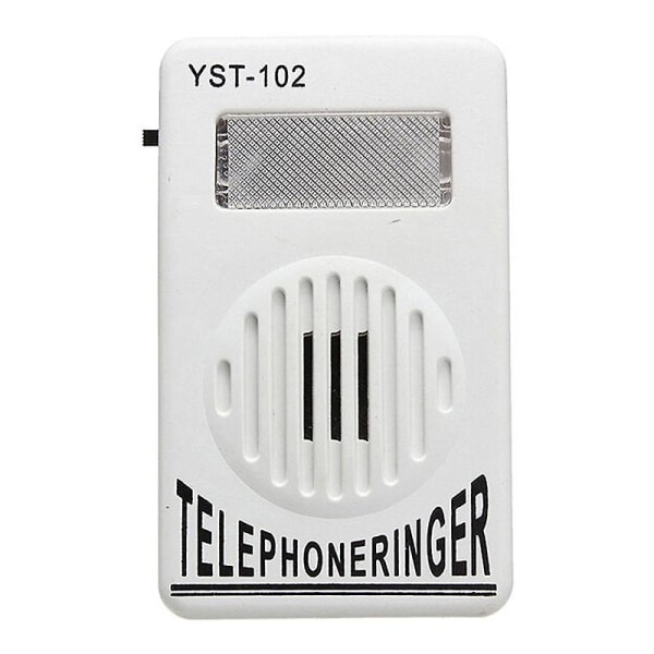Extra högljudd Telefon Telefon Bell Ringer Stroboskop Ljusblinkare Ljudförstärkare as shown none