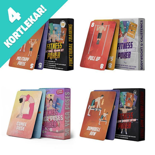 Fitness Poker Bundle - alla 4 Spel