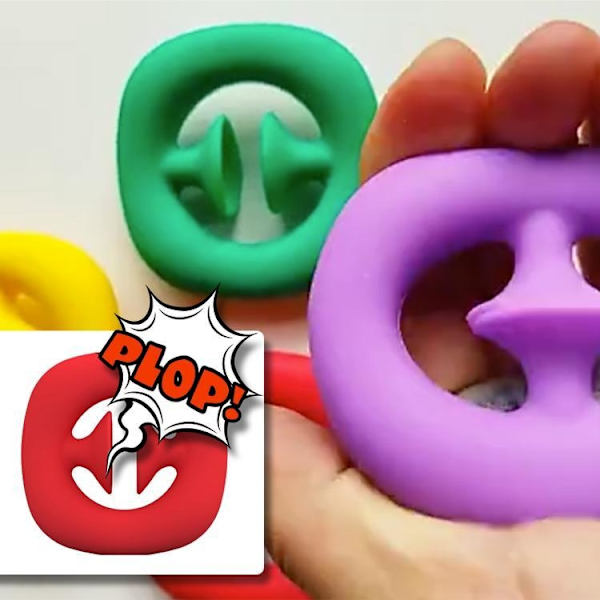 Plop it! - Pop it / Snap Fidget leksak i silicon Lila