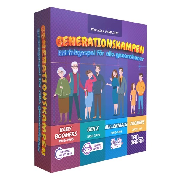 Generationskampen Familjespel (Frågespel / Sällskapsspel)