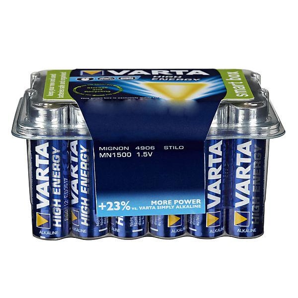 Alkaliskt Batteri Varta High Energy 24-pack (AAA LR03)