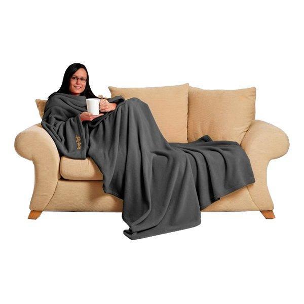 Snug Rug Deluxe Snuggie filt med ärmar Ljusrosa