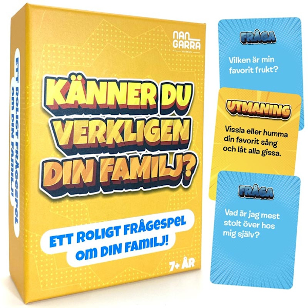 Känner du verkligen din familj? Sällskapsspel