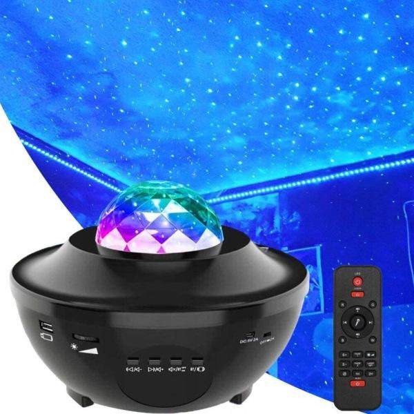 Stjärnprojektor Intense LED Galaxylampa (Högtalare & Bluetooth)