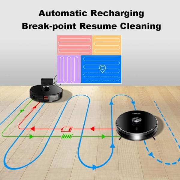 LIECTROUX X6 LDS Connected Mopping Robot Dammsugare
