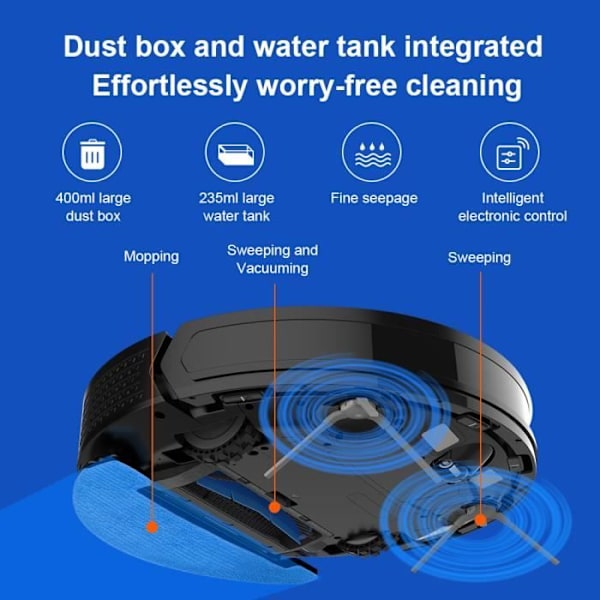 LIECTROUX X6 LDS Connected Mopping Robot Dammsugare