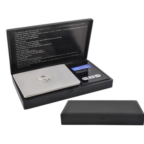 Professional Pocketvåg / Digitalvåg 0.01g-200g Svart