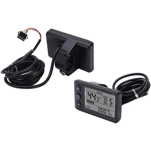 S866 Elcykel Display LCD-mätare 24V 36V 48V Elscooter Kontrollpanel med SM-kontakt