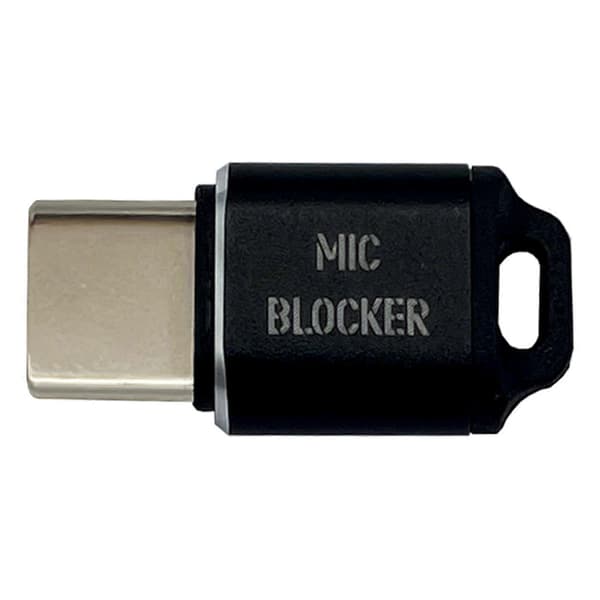 Mikrofonlås USB C Mikrofon Ljud- och Datasäkerhet Sekretesskydd för Bärbara Datorer Stationär Dator Hög Känslighet Svart