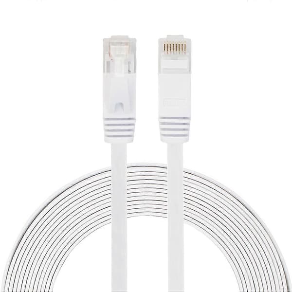 5m CAT6 Ultratunn Platt Ethernet Nätverks LAN-kabel, Patch Lead RJ45