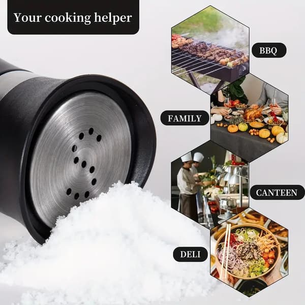 Påfyllningsbar Salt- och Pepparkar Set, Kryddflaskor, - Behållare för Hem, Restaurang och Picknick - 100 ml Kökstillbehör
