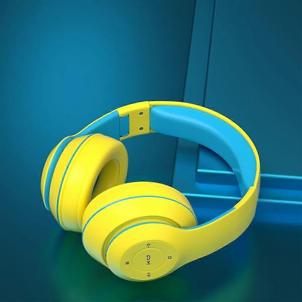 Hörlurar Trådlösa Bluetooth-kompatibla Hörlurar Stereo Vikbara Over-ear