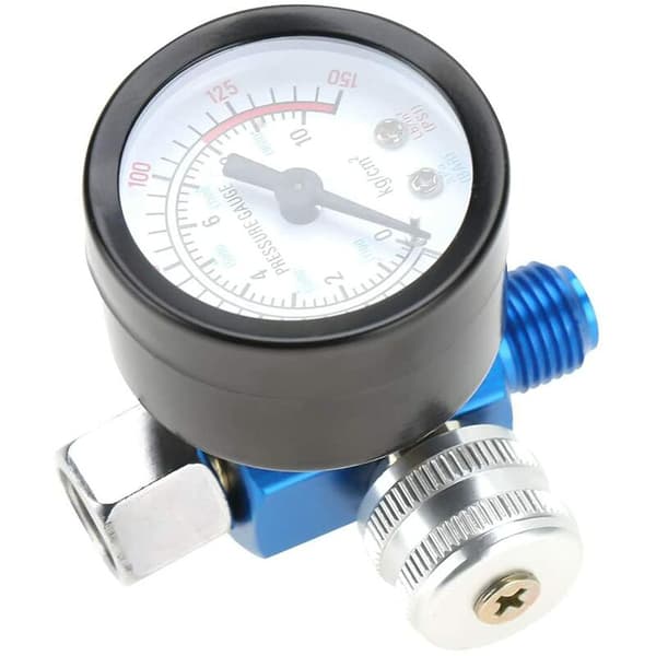Regulatorkompressor, lufttrycksregulator regulator 1/4 sprutpistol lufttrycksregulator tryckmätare pneumatiskt verktygstillbehör