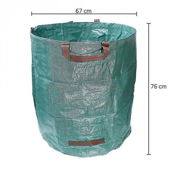 4 st 272l Kraftiga Stora Trädgårdsavfallspåsar (h76cm, d67cm) Avfallspåsar Trädgårdsavfallspåse Återanvändbara Trädgårdsavfallssäckar Med S X