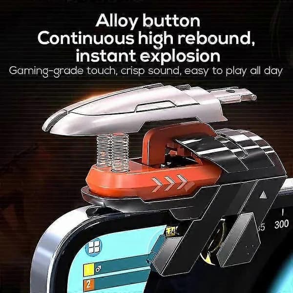 Memo 6 Finger Mobiltelefon ABS Spel Trigger Ak06 För Pubg Sikta Skytte L1 R1 Legeringsknapp För Ios Android Gamepad Controller