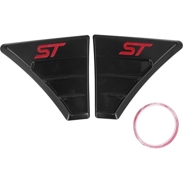 Ett par sidoskydd för stänkskärmar för ST RS-stil modifieringstillbehör för Ford Focus MK 2 (röd)