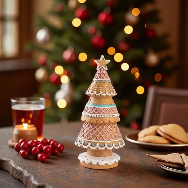 Pepparkaks Julgran Skrivbord Heminredning Juldekorationer