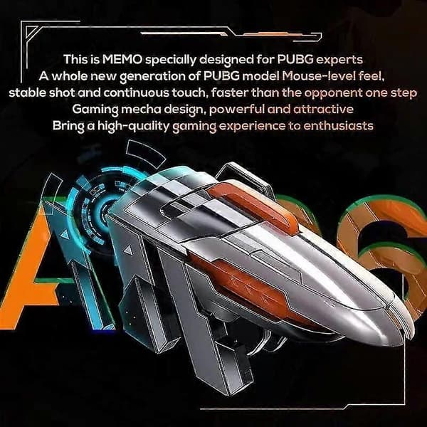 Memo 6 Finger Mobiltelefon ABS Spel Trigger Ak06 För Pubg Sikta Skytte L1 R1 Legeringsknapp För Ios Android Gamepad Controller