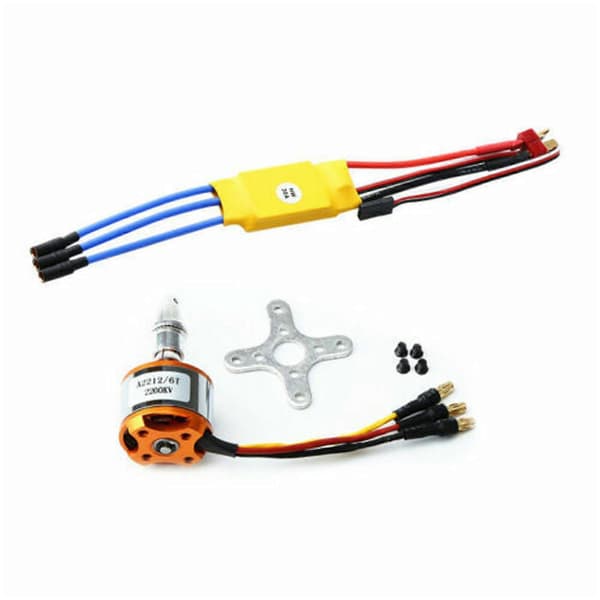 1000kv/1400kv/2200kv Borstlös Motor 30a Esc Combo Set För Rc Fastvingat Plan