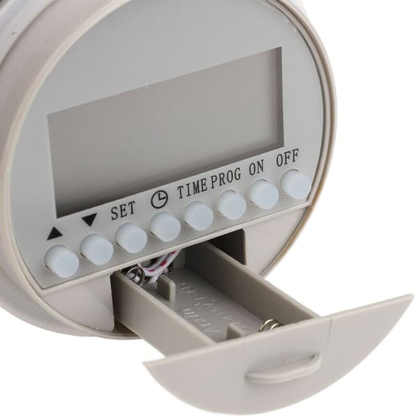 Solvatten timer, intelligent automatisk bevattnings- och bevattningskontrollsystem med LCD-display för hemträdgården