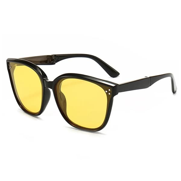 1 st gula solglasögon vikbara skuggande glasögon Uni sommar män kvinnor