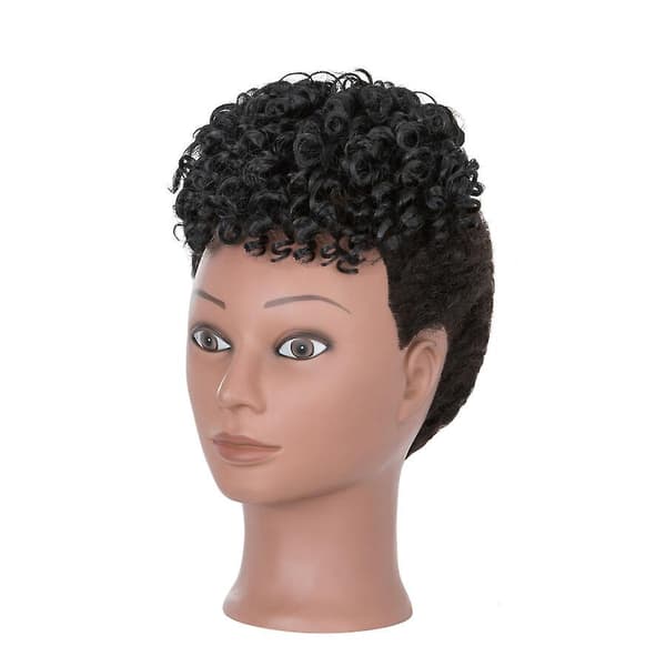6 tum Afro Bangs Lockiga Luggar Förlängningar Clip in Luggar