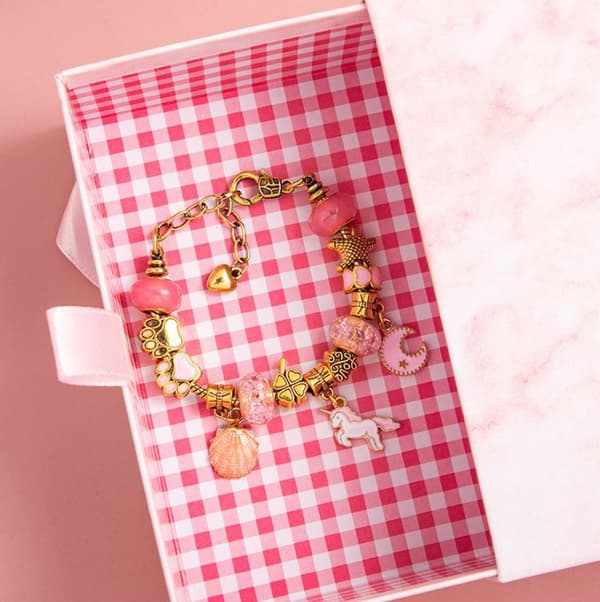 DIY Handgjort Smyckesset för Barn: Flickors Armbandsgåvoset med Utsökt Presentförpackning
