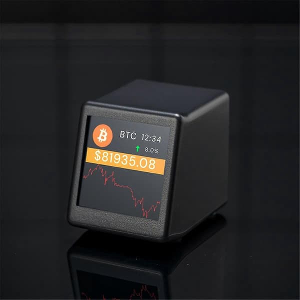 Ny 2.4G WiFi Crypto Prisvisare för Krypto 300 Stora Kryptovalutor Kan Växlas Fritt för NerdMiner A