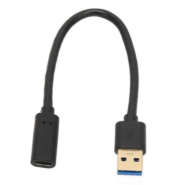 USB Typ C Kabel 20cm Guldpläterad USBA till USBC Laddningsadapter Datakabel för Laptop PC
