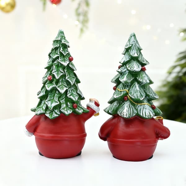 2 Jul skrivbordsdekorationer harts dvärg gubbe klockstil julstämning present